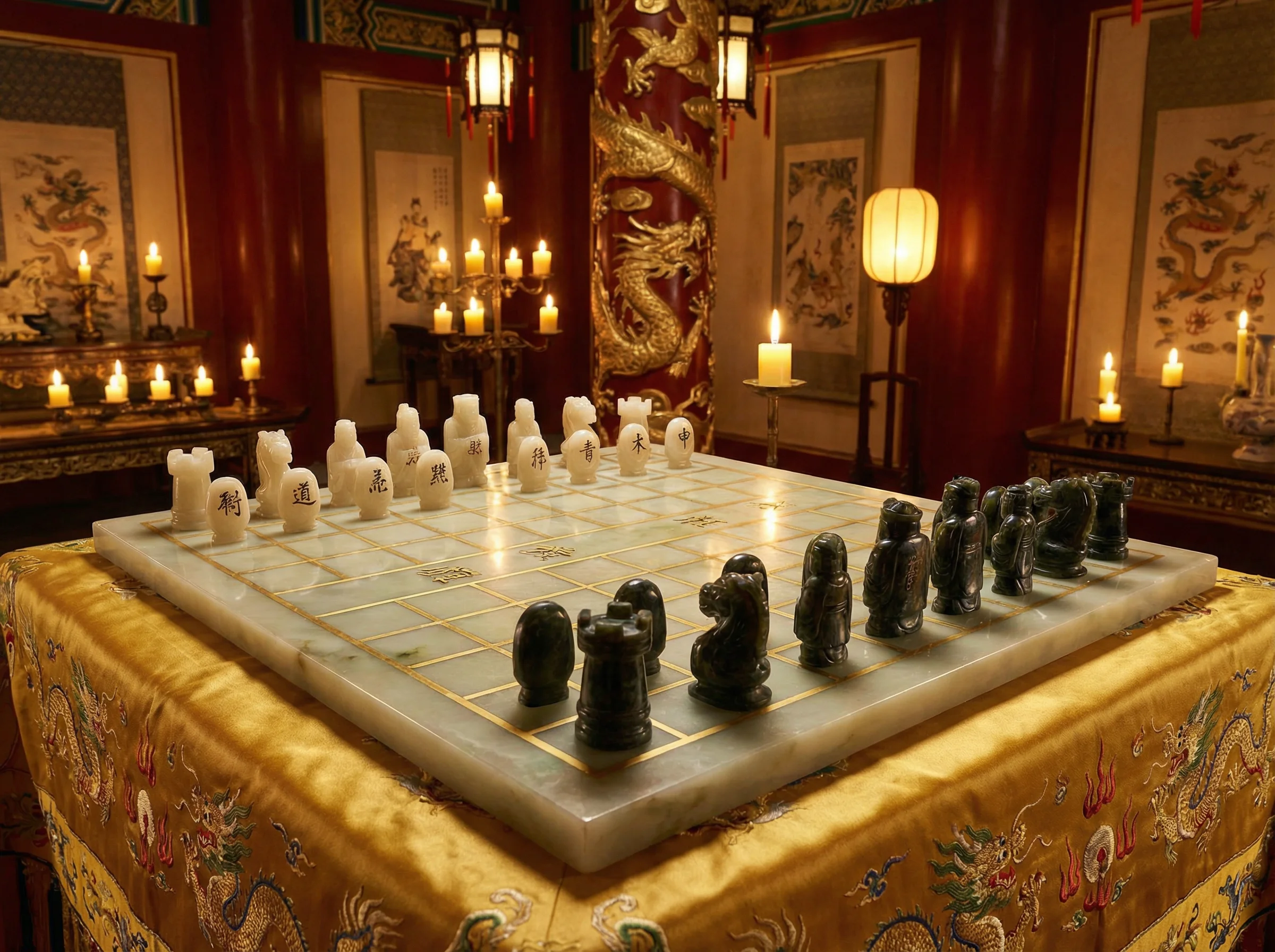 和田玉棋盘特写 - ev扑克 珍宝鉴赏
